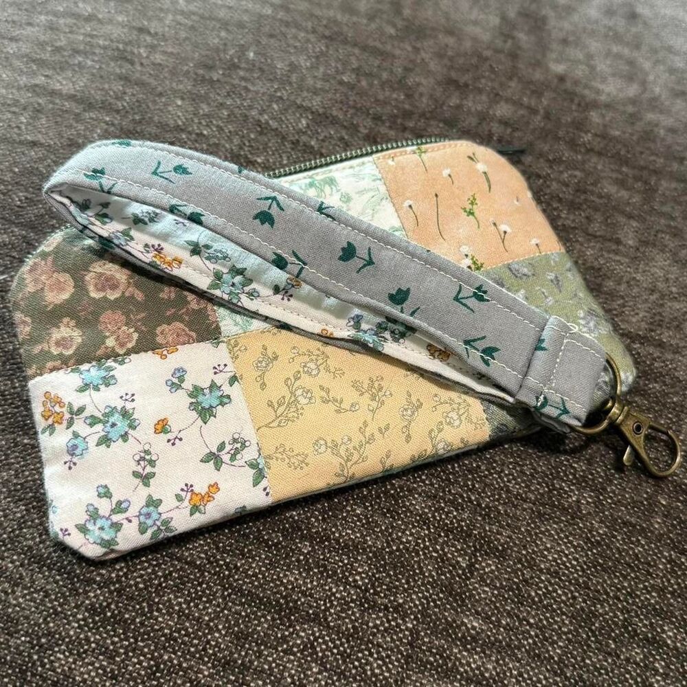 Handmade Cotton Patchwork Cottage Core Purse Accessories Vintage Fabrics